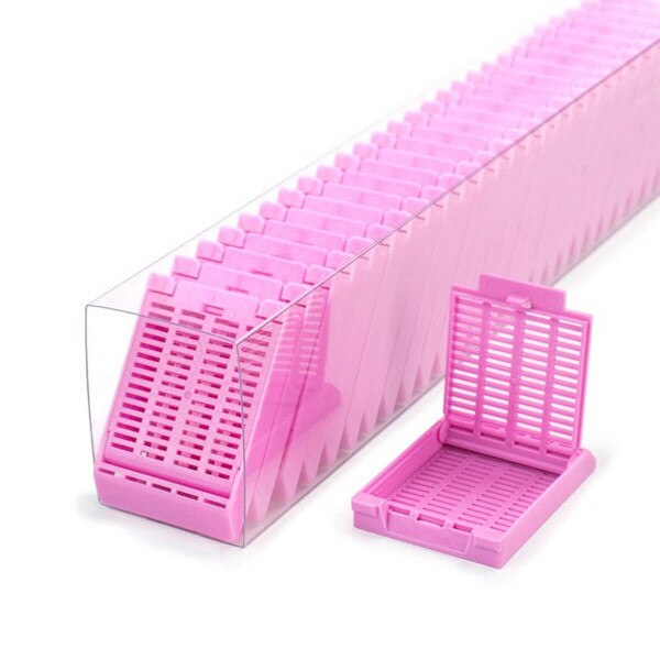 Hinged Tissue Cassette, lilac
